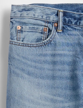 Jeans straight deslavado para hombre