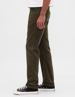 Pantalón recto de pana para hombre