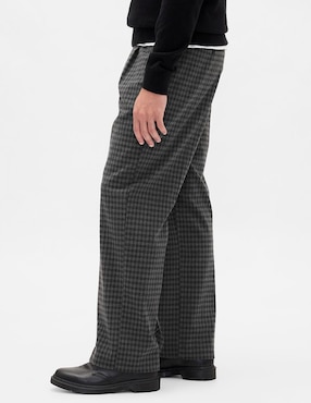 Pantalón de vestir recto de lana para hombre