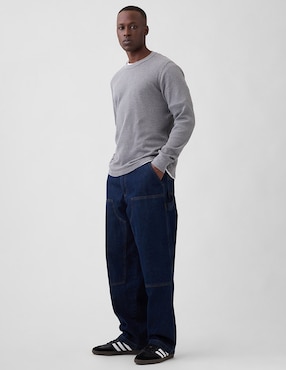 Jeans carpenter baggy lavado rinse para hombre