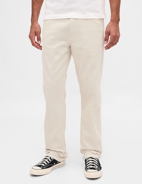 Pantalón straight de algodón para hombre