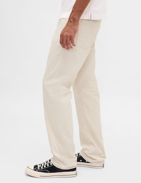 Pantalón straight de algodón para hombre