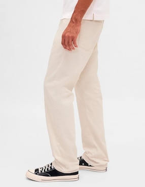 Pantalón straight de algodón para hombre
