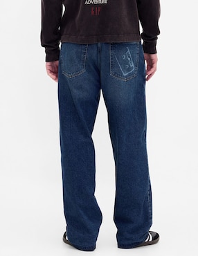 Jeans baggy GAP x Stranger Things lavado obscuro para hombre
