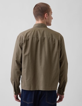Camisa casual de algodón manga larga para hombre