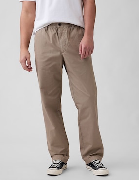 Pantalón casual chino straight de algodón para hombre