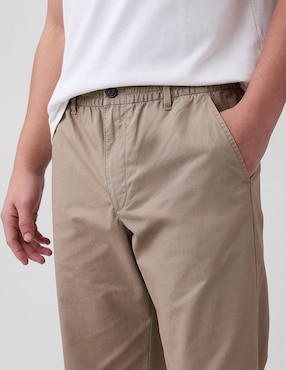 Pantalón casual chino straight de algodón para hombre