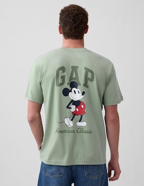 Playera Mickey Mouse cuello redondo para hombre