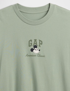 Playera Mickey Mouse cuello redondo para hombre