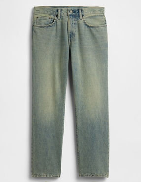 Jeans straight deslavado para hombre