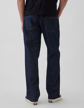 Jeans straight deslavado para hombre