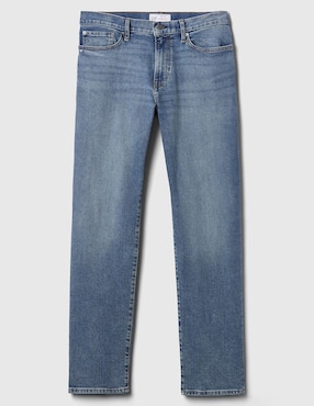Jeans straight deslavado para hombre