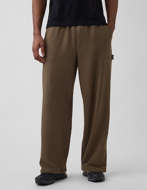 Pants straight con elástico para hombre