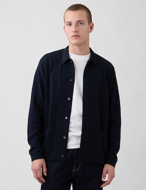 Suéter cuello camisero para hombre