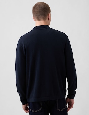 Suéter cuello camisero para hombre