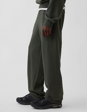 Pants straight con elástico para hombre