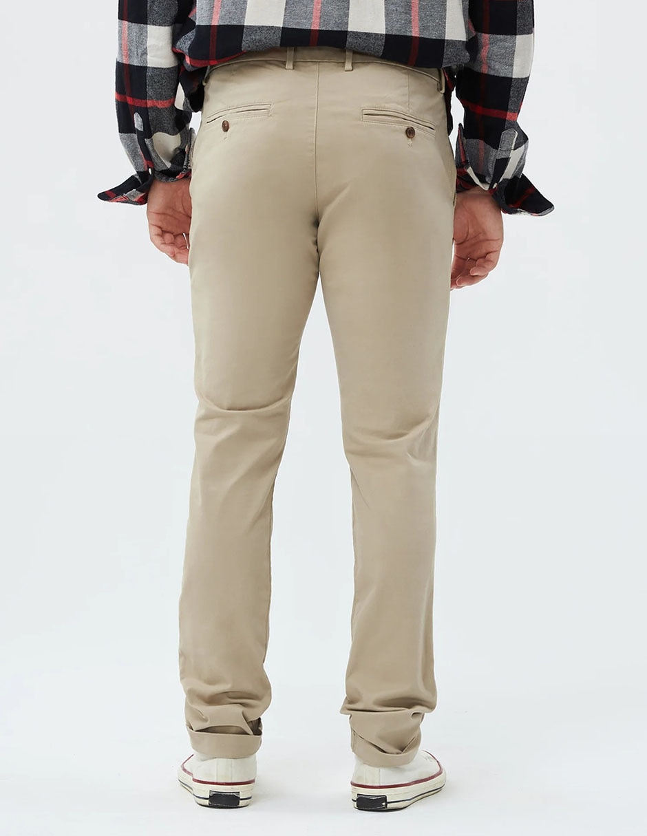 PANTALON GAP 500360 LISO, 32-32, KHAKI