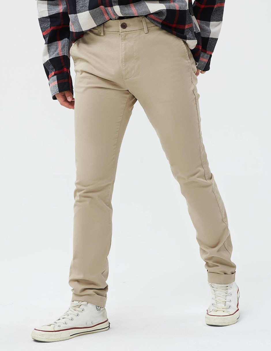 PANTALON GAP 500360 LISO, 32-32, KHAKI