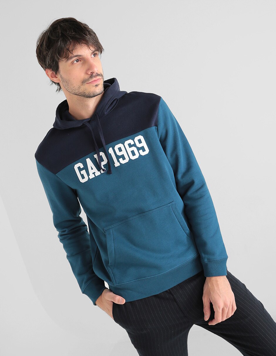 Sudadera GAP logotipo con gorro cerrada en GAP
