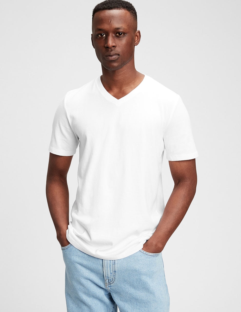 Playera cuello v para hombre