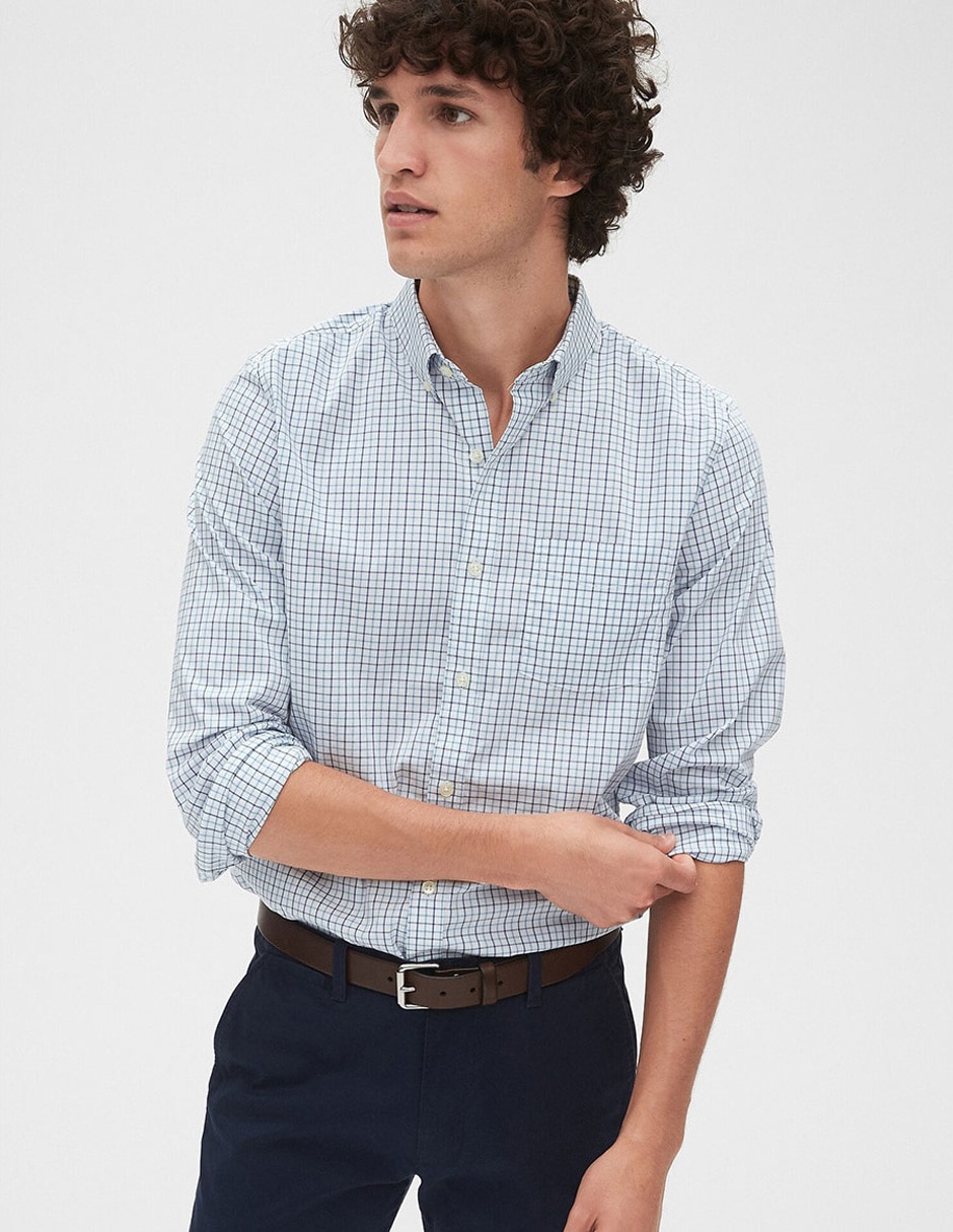 Camisa casual GAP manga larga para hombre en GAP