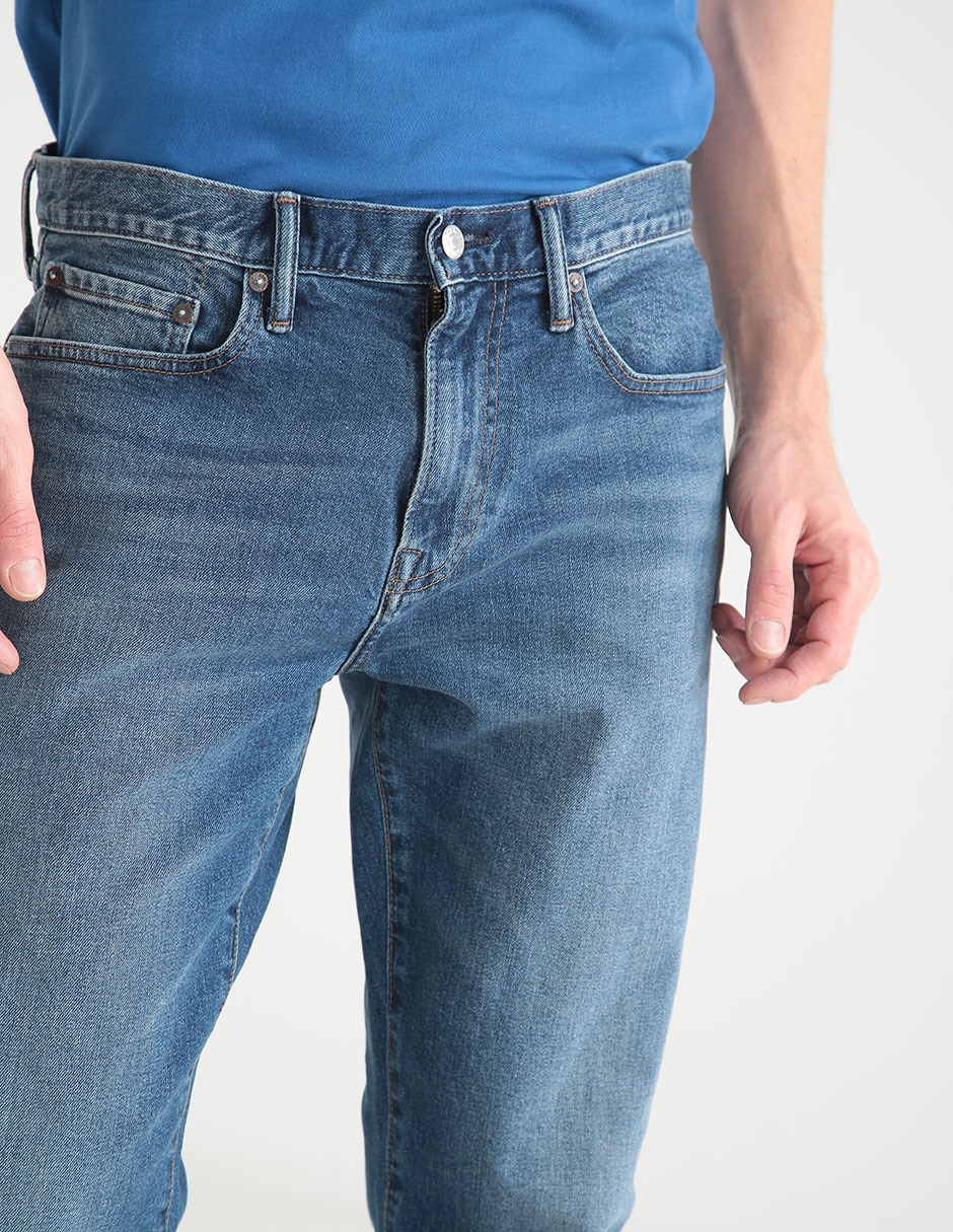 Jeans slim lavado claro para hombre 6