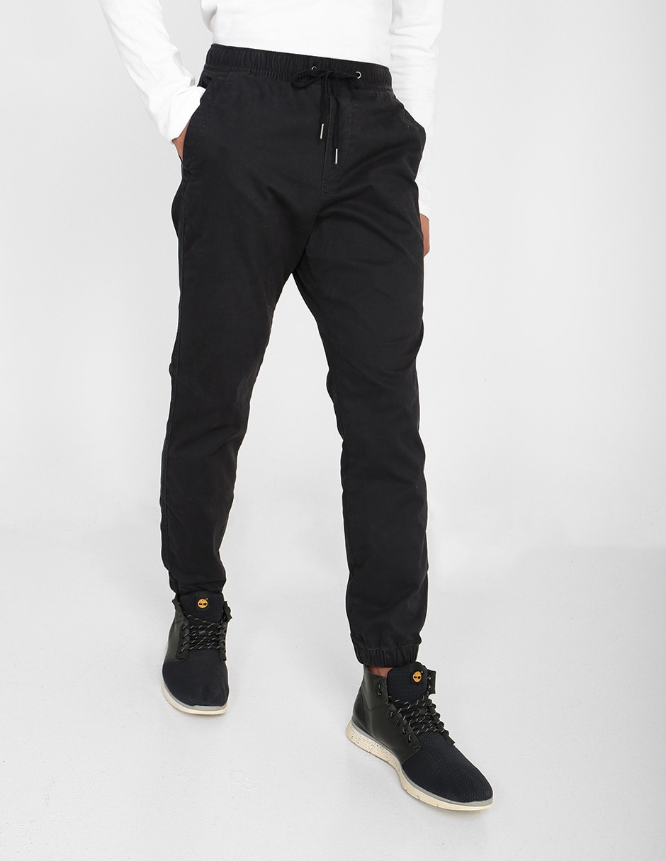 Pantalón jogger recto de algodón para hombre