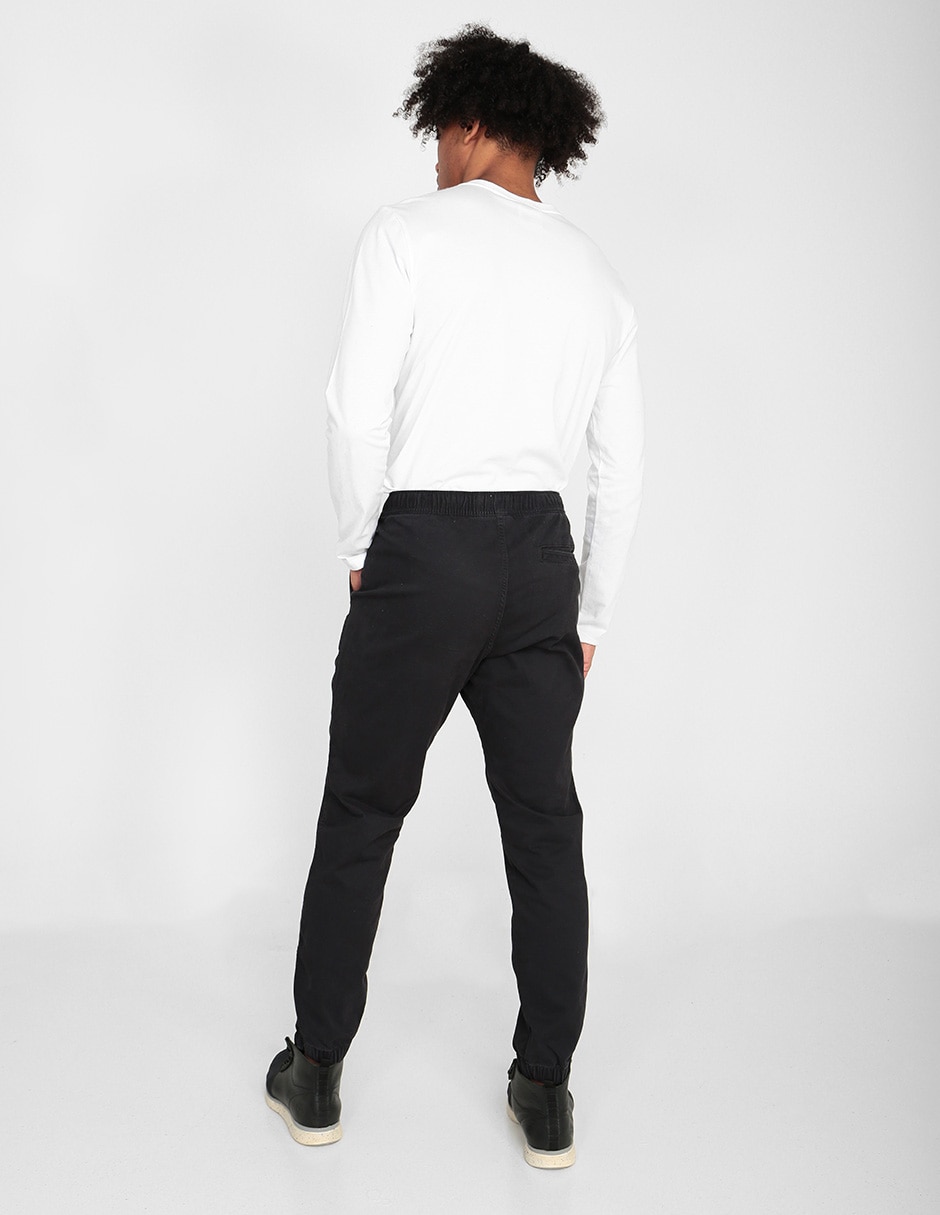 Pantalón jogger recto de algodón para hombre 2