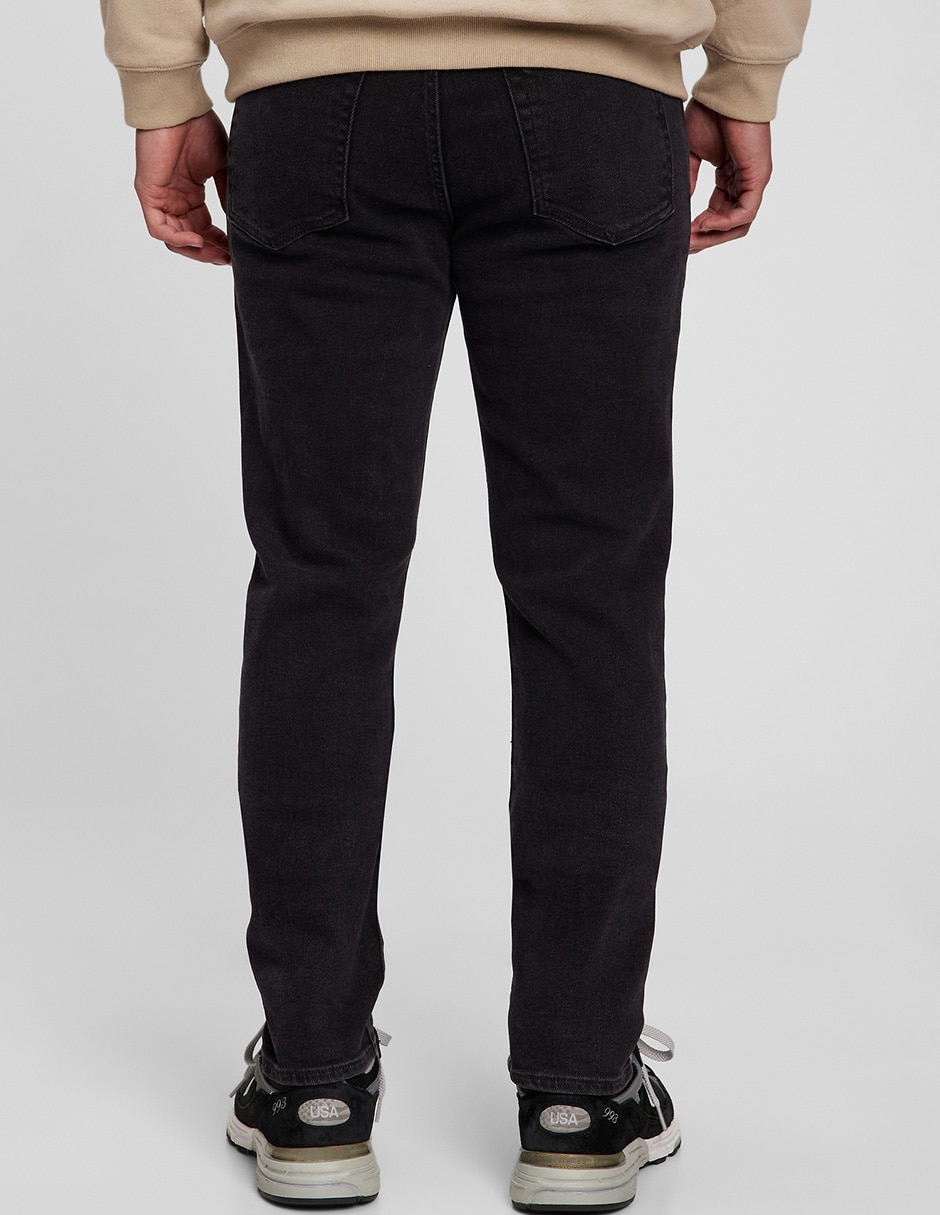 Jeans skinny lavado obscuro para hombre 2