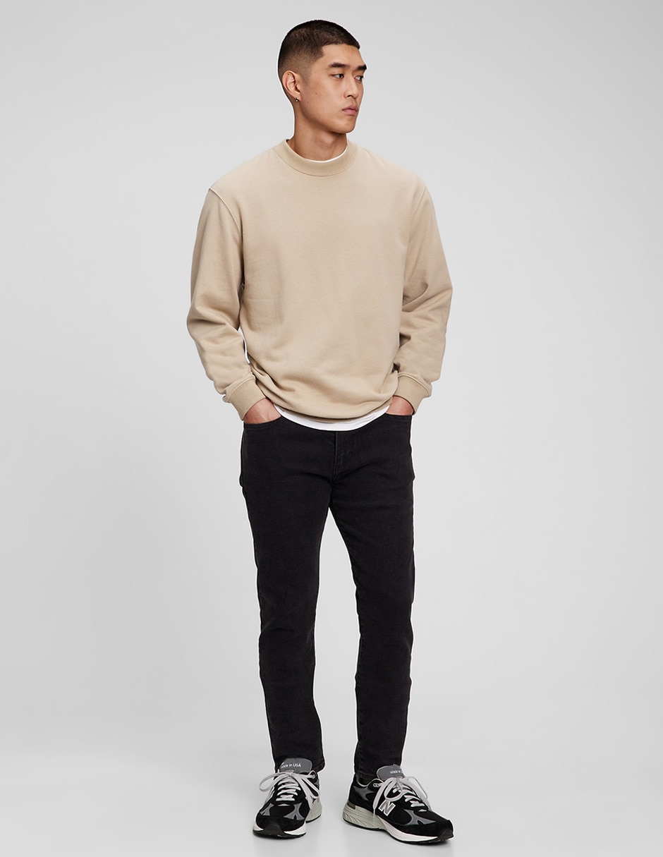 Jeans skinny lavado obscuro para hombre 5