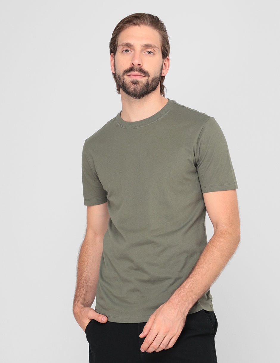 Playera cuello redondo para hombre