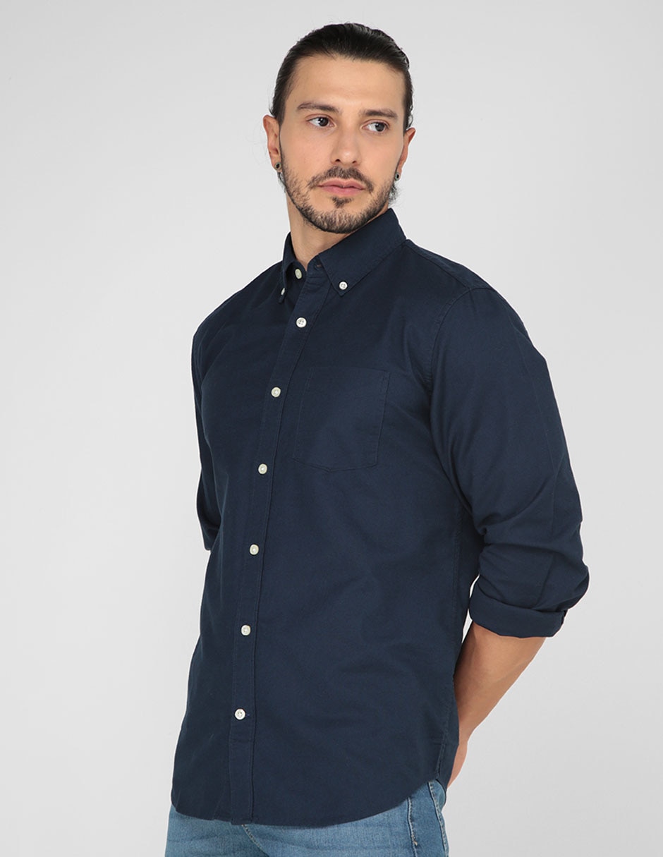 Camisa casual de algodón para hombre Liverpool.com.mx