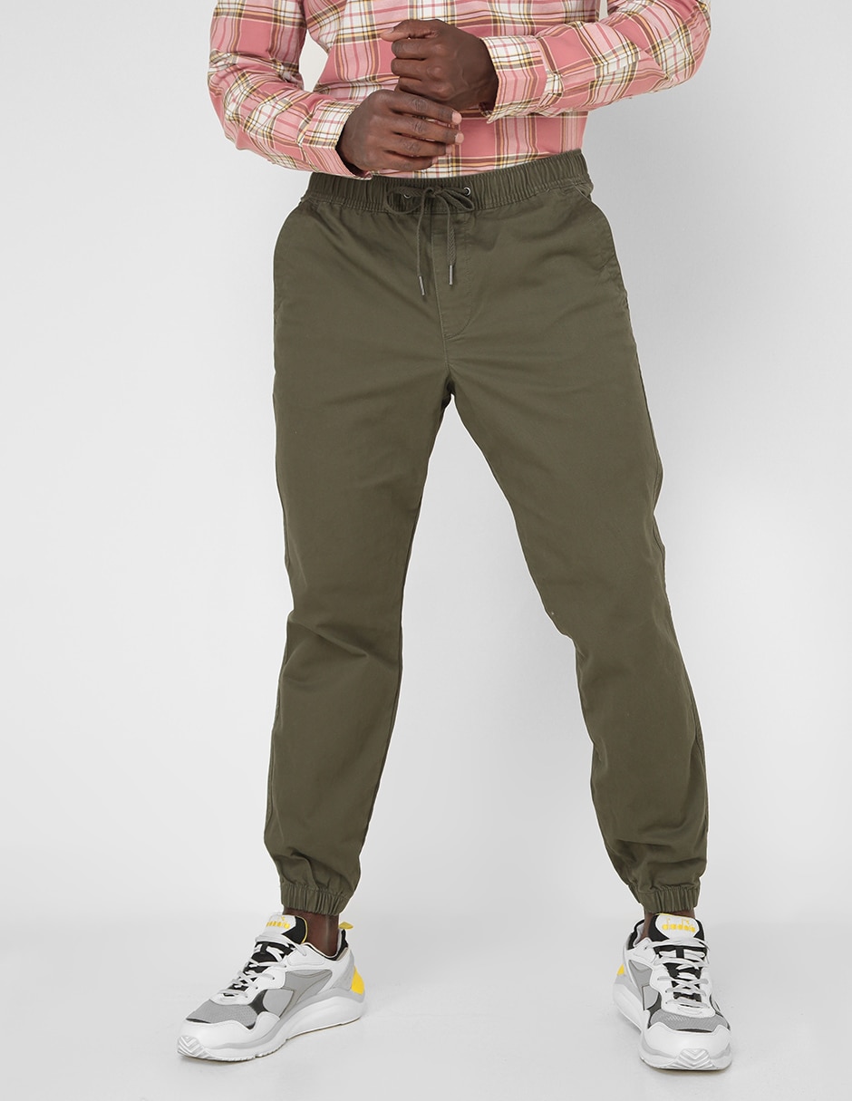 Jogger slim con bolsillos para hombre Jogger slim con bolsillos para hombre