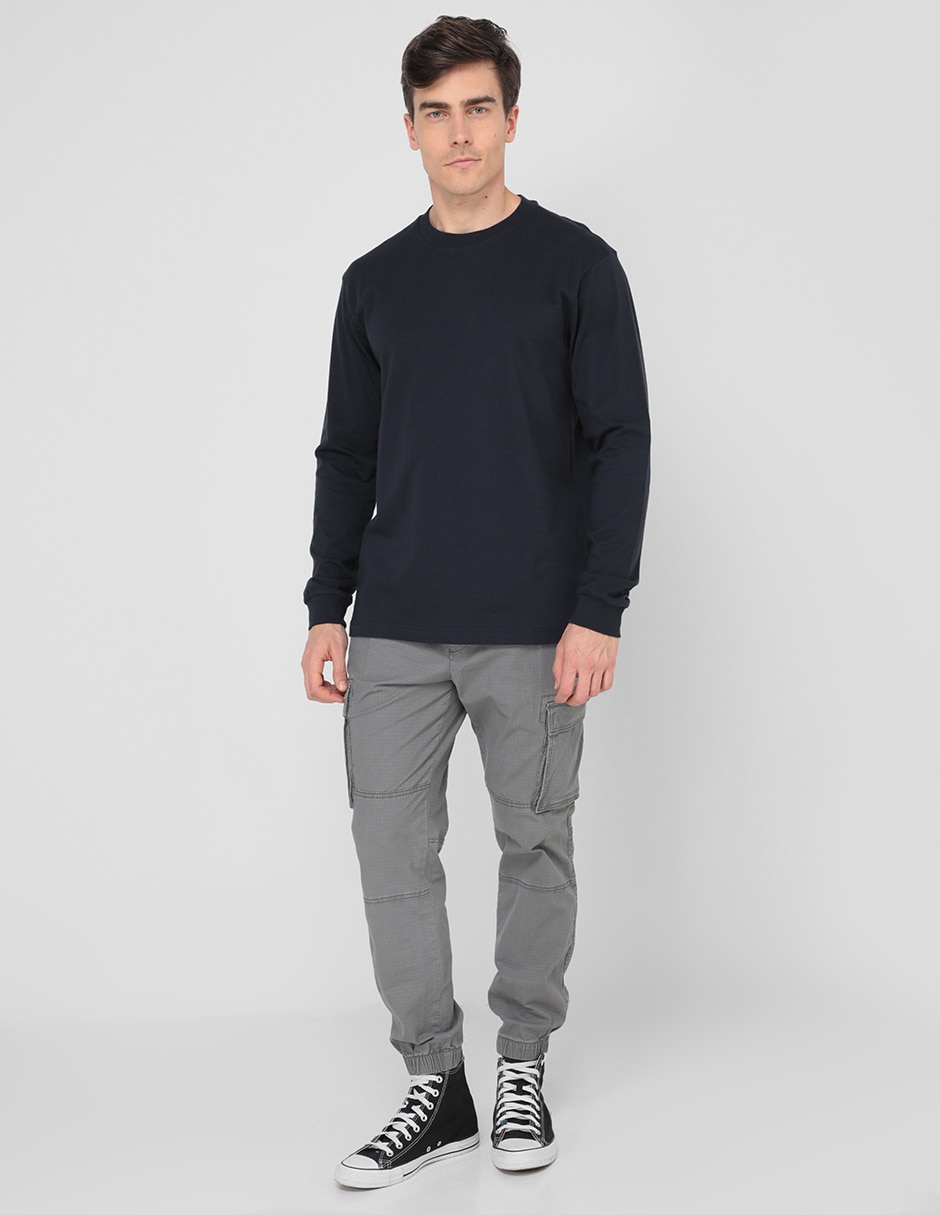 PLAYERA GAP 428038 LIS, M, AZUL MARINO