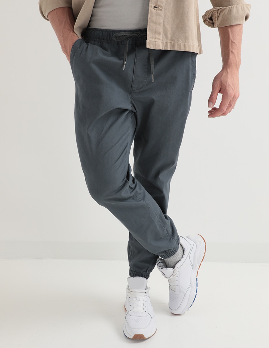 Jogger slim con bolsillos para hombre Jogger slim con bolsillos para hombre