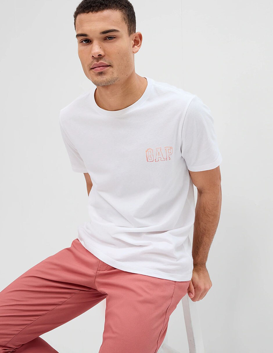 Playera cuello redondo online hombre