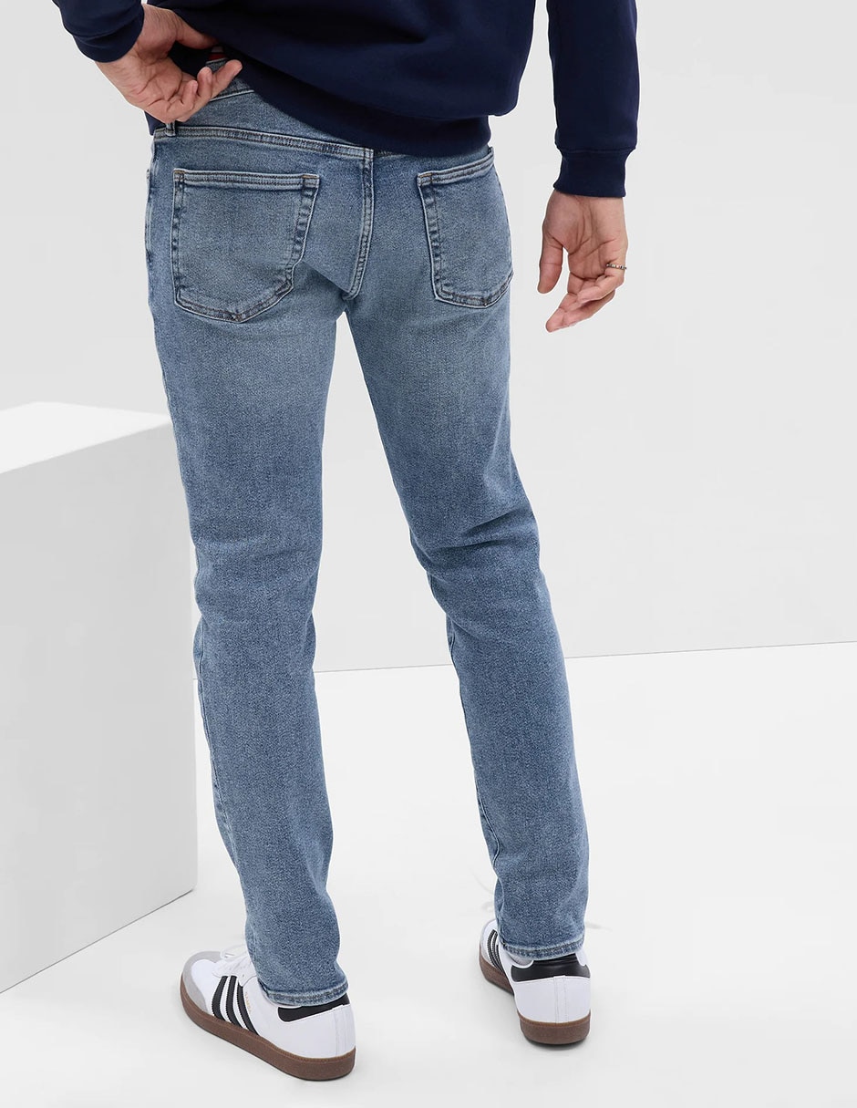 Jeans skinny lavado sand blast para hombre 5