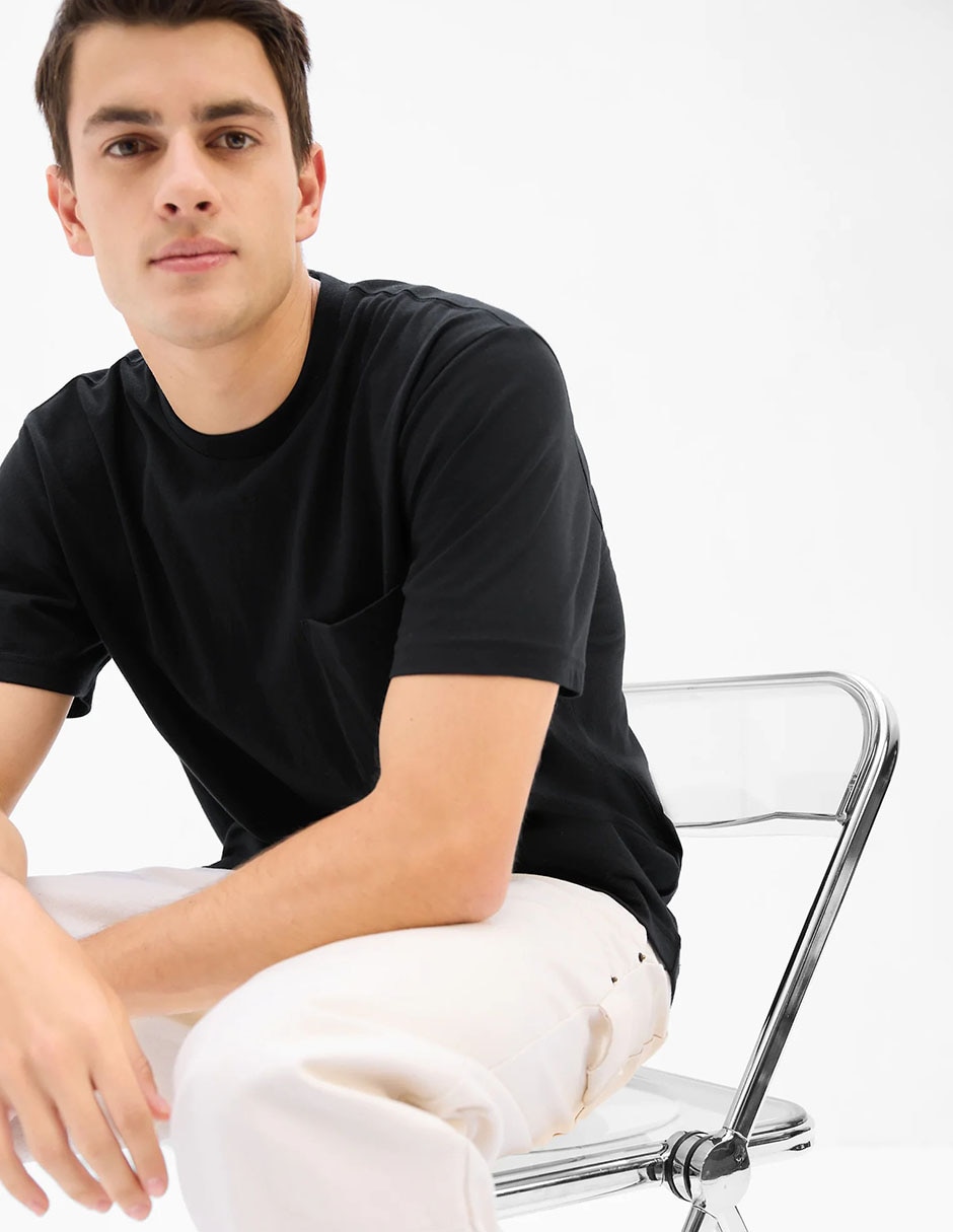 Playera cuello redondo para hombre