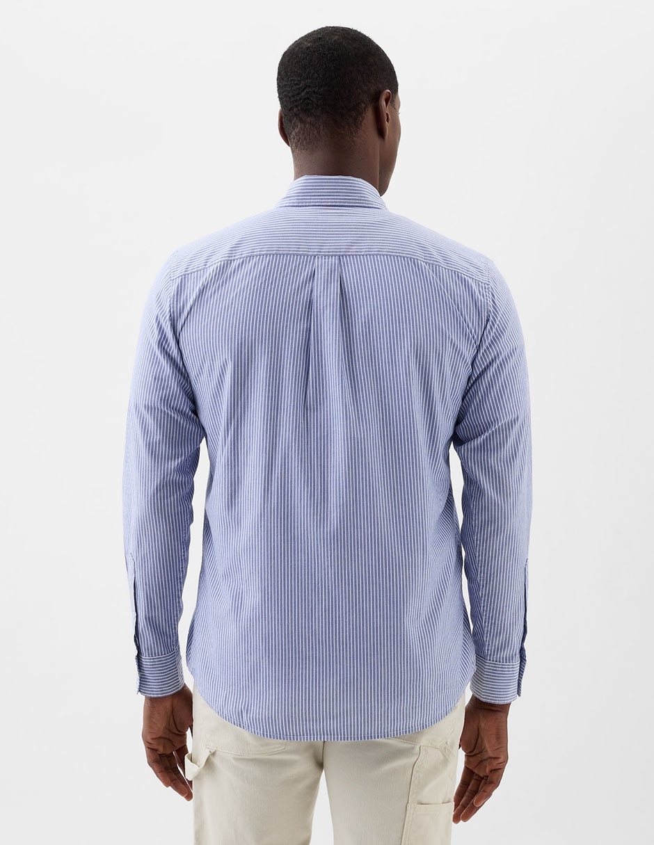 Camisa casual de algodón manga larga para hombre 2