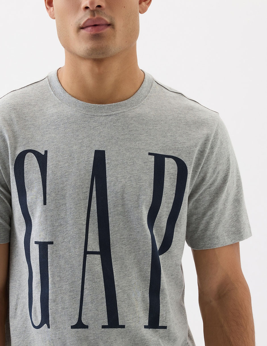 PLAYERA GAP 866774 LOGO REDO, CH, GRIS