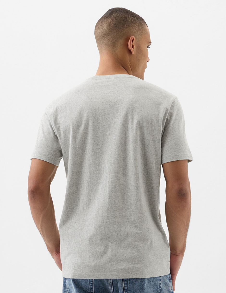 PLAYERA GAP 842063B LISO REDO, G, GRIS