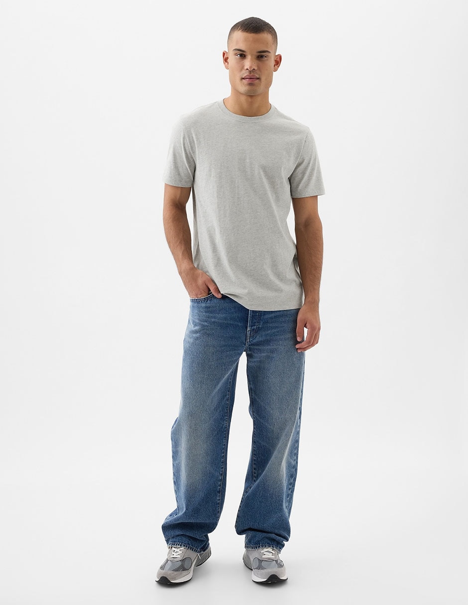 PLAYERA GAP 842063B LISO REDO, G, GRIS