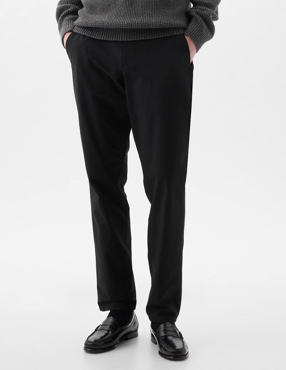 Pantalón chino slim de gabardina para hombre
