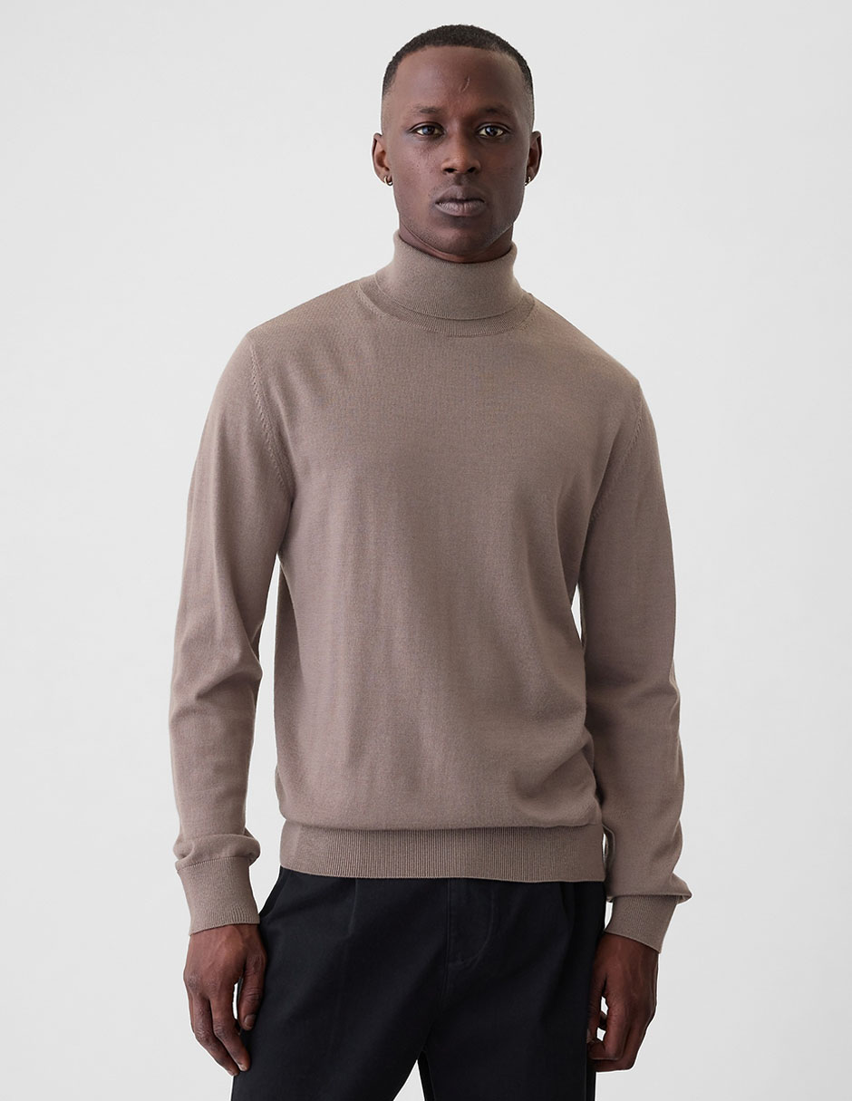 Cuello Tortuga Buzo Con Camisa Hombre Saco Cuello Outfit Buzo