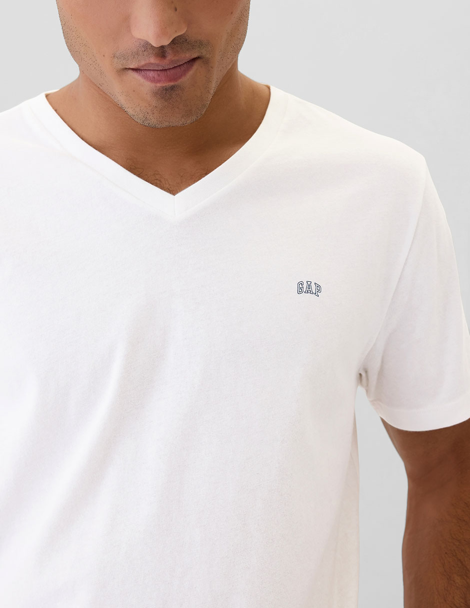 Playera cuello V para hombre 4