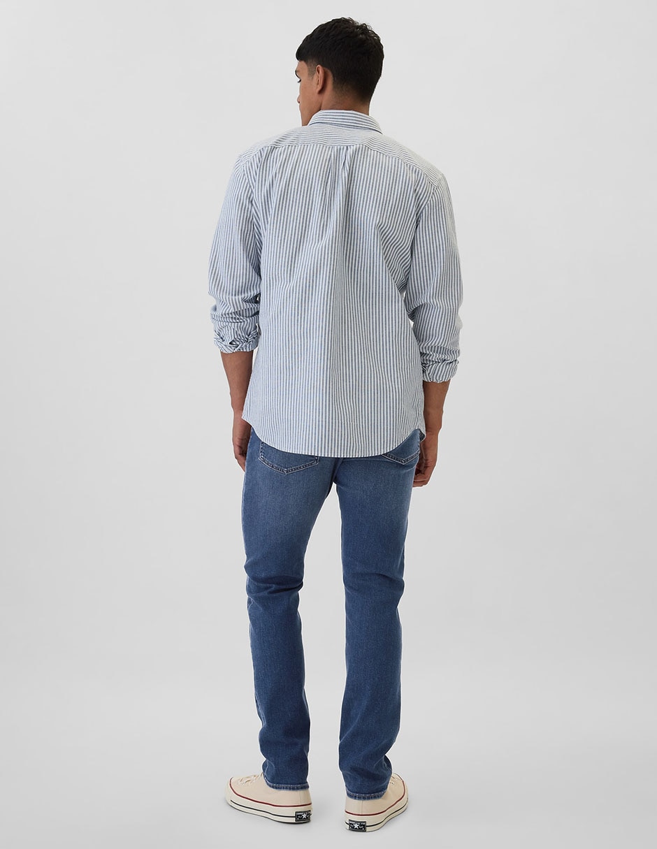 Jeans slim deslavado para hombre 2