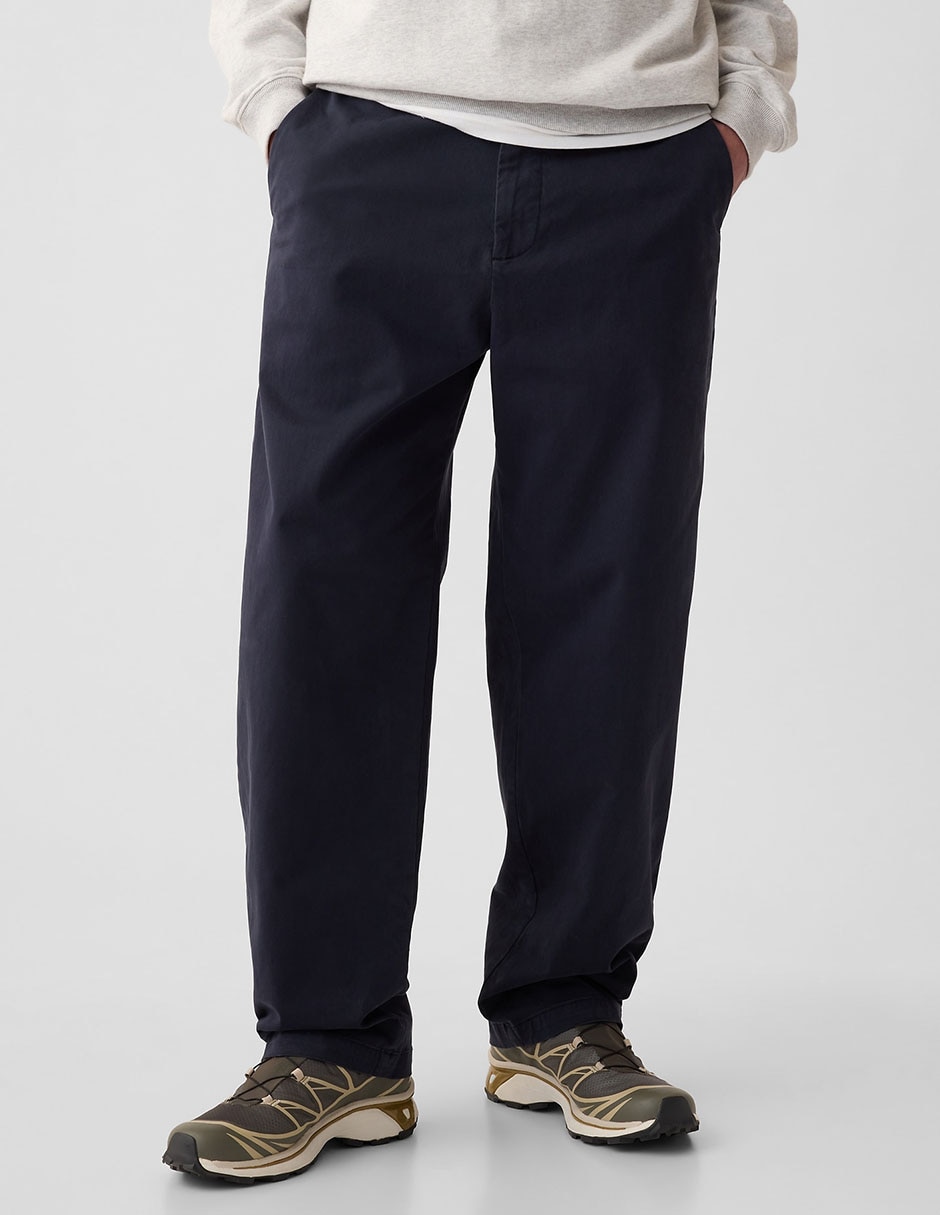 Pantalón relaxed recto de algodón para hombre