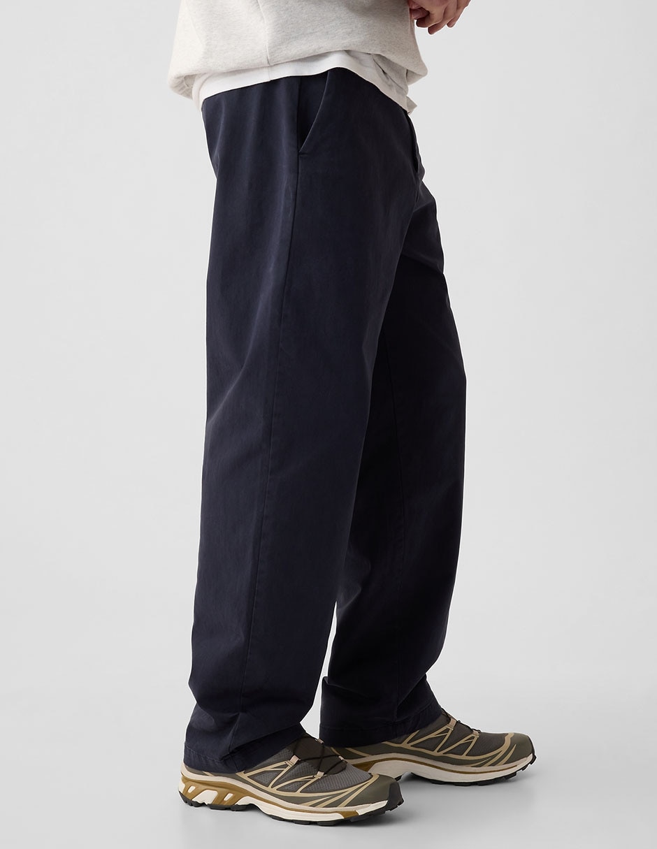 Pantalón relaxed recto de algodón para hombre 2
