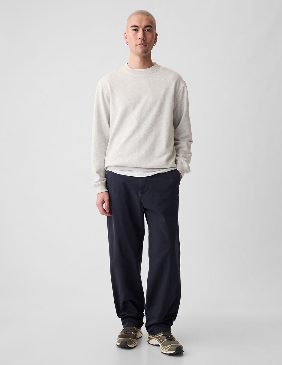 Pantalón relaxed recto de algodón para hombre 4