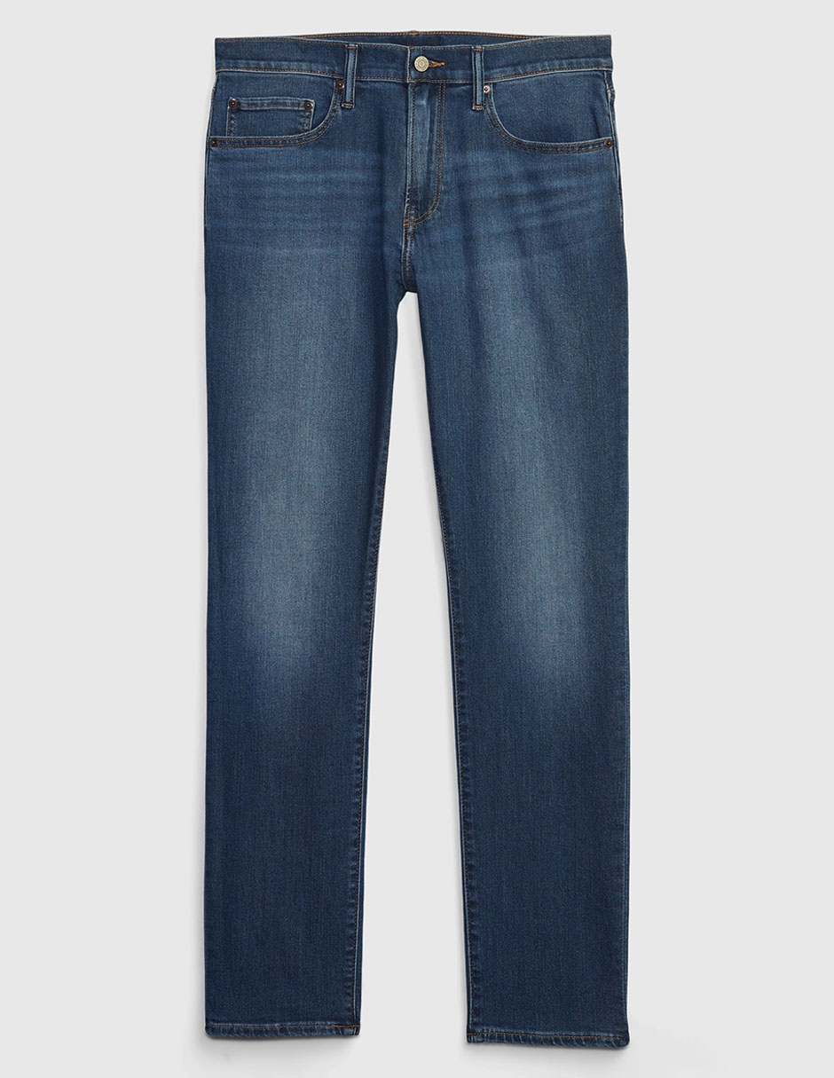 Jeans slim lavado stone wash para hombre 4